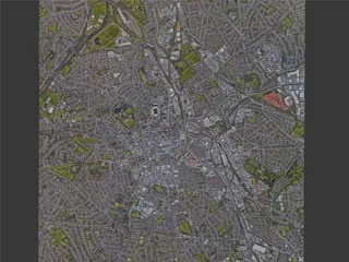 Wolverhampton City, UK (2022) 3D Model preview
