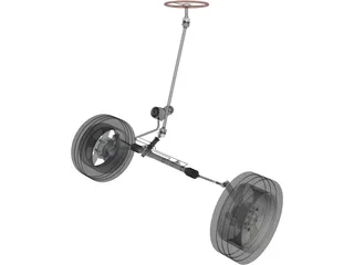 Steering System 3D Model preview