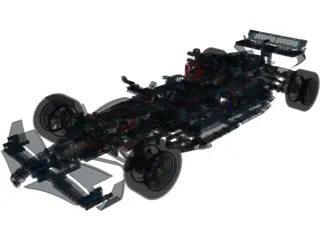 Mercedes-AMG Petronas F1 Lego 3D Model preview