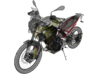 BMW F900GS (2024) 3D Model preview