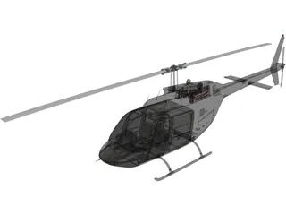 Bell 206B JetRanger III Citycopter 3D Model preview