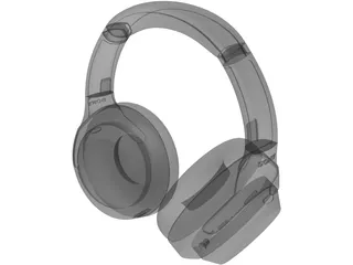 Sony WH-1000XM4 Headphones 3D Model preview