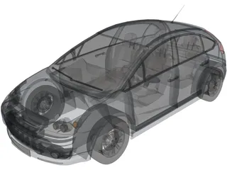 Citroen C4 3D Model preview