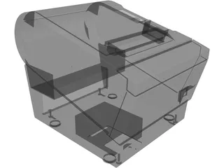 Printer Fax 3D Model preview