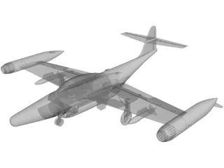 Northrop F-89 Scorpion 3D Model preview