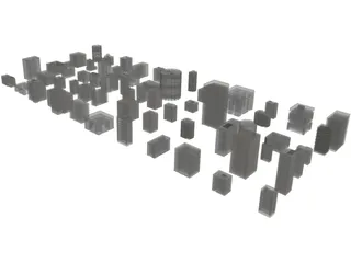 Buildings Collection 3D Model preview
