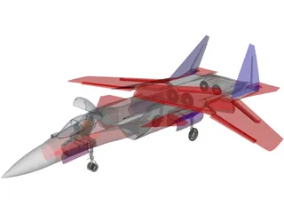 Sukhoi Su-27KM Flanker 3D Model preview