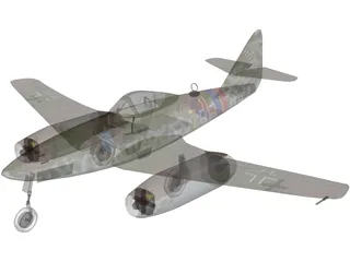 Messerschmidt Me-262-A1 3D Model preview
