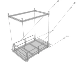 Hoisting Platform 3D Model preview