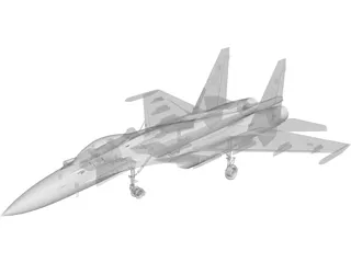 Sukhoi Su-35 Flanker-E 3D Model preview