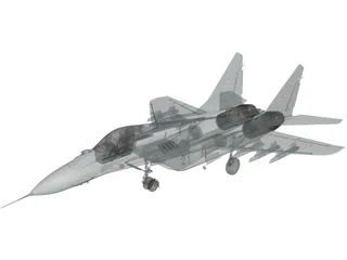 MiG-29A 3D Model preview