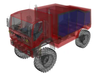 Rally Truck 3D Model preview