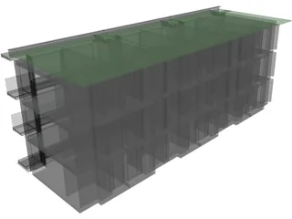 Kantoorgebouw Luxumburg 3D Model preview