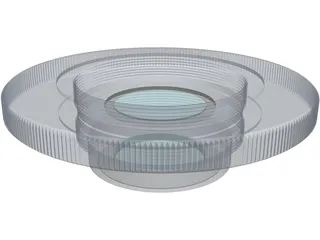 Magnifying Lens 3D Model preview