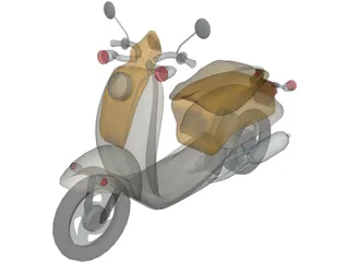 Scooter Vespa 3D Model preview