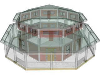 Modular House 3D Model preview