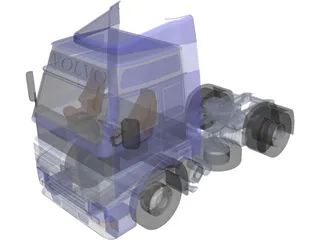 Volvo Truck 3D Model preview