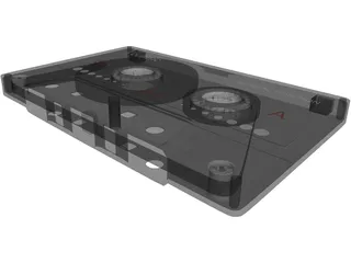 Cassette Tape 3D Model preview