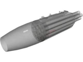 UB-16-M57-UM Rocket Pod 3D Model preview
