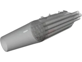 UB-16-M57-UMP Rocket Pod 3D Model preview