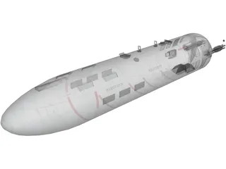 GUV-8700 GPU Gunpod 3D Model preview