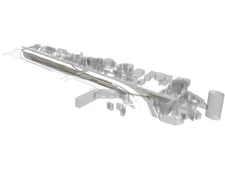 Bridge Building 3D Model preview