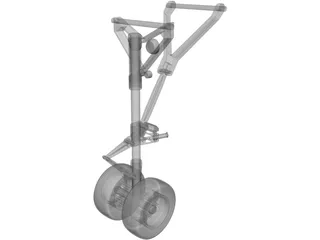 Landing Gear Nose 3D Model preview
