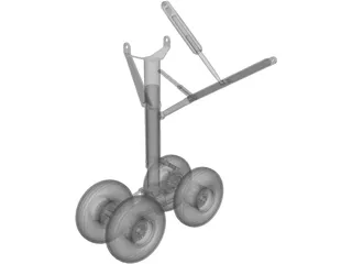 Landing Gear Nose TriStar 3D Model preview