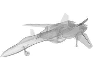 Sukhoi Su-47 Berkut 3D Model preview