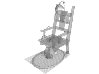 Electric Chair 3D Model preview