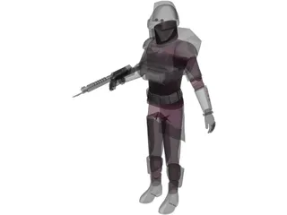 Cylon Classic 3D Model preview