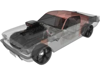 Ford Mustang (1963) [Charged] 3D Model preview