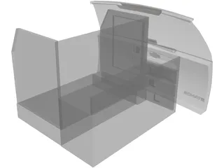 Dog Cage 3D Model preview