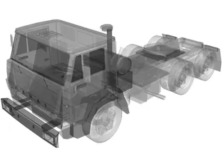 KAMAZ Truck 3D Model preview