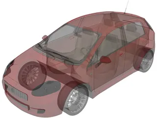 Fiat Punto 3D Model preview