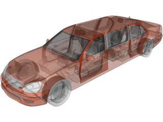 Mercedes-Benz S-class Limousine 3D Model preview