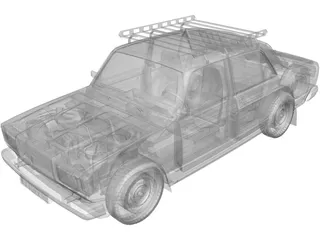 VAZ 2105 Lada 3D Model preview