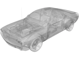 Dodge Challenger (2007) 3D Model preview