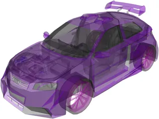 Audi A3 [Tuned] 3D Model preview