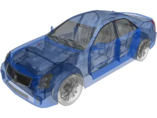 Cadillac CTS 3D Model preview