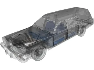 Cadillac Hearse 3D Model preview