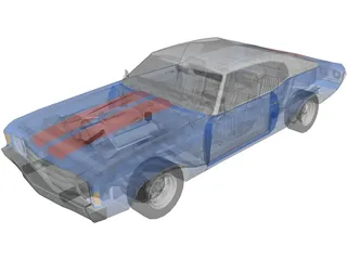 Chevrolet Chevelle SS (1972) 3D Model preview