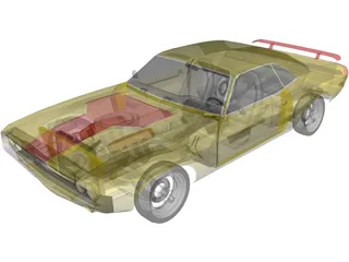 Dodge Challenger (1970) 3D Model preview