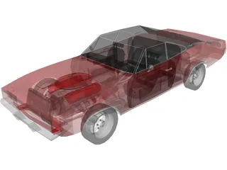 Dodge Charger (1968) 3D Model preview