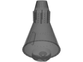 Aurora 7 Spaceship 3D Model preview