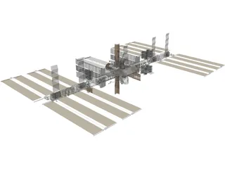 International Space Station (ISS) 3D Model preview