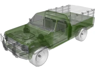 Ford F-100 (1980) 3D Model preview