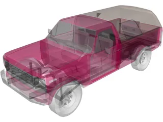 Ford F-150 (1980) 3D Model preview