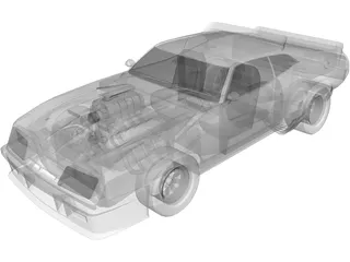 Ford Falcon XB Coupe [Charged] 3D Model preview