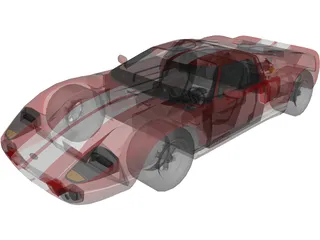 Ford GT40 3D Model preview